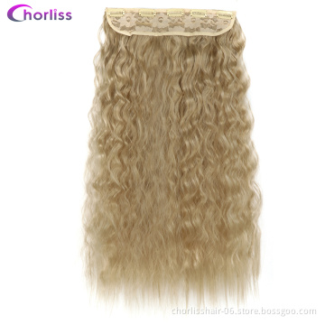 Wholesale Cheap Price Top Quality 22 Inch Chorliss Afro Puff Kinky Curly Blonde Synthetic Strappy Ponytail Hair Extensions